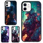 neon cyberpunk warrior For Samsung A12 A13 A14 A15 A54 A71 5G Anti scratch Cover