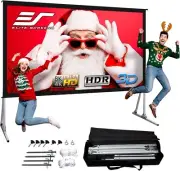 Elite Screens OMS120H2 Yard Master 2 Outdoor Projector Screen with Stand, 16:9 A