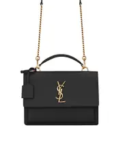 Saint Laurent Sunset Medium Top Handle in Smooth Leather