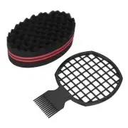 Hair Twist Comb Sponge Set Home Salon Afro Hair Sponge Curl Comb Styling CYR