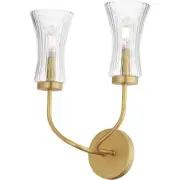 Maxim Lighting 16152CRNAB Camelot Wall Sconce Natural Aged Brass
