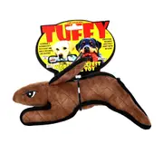 Tuffy Barnyard Series Rabbit Interactive Plush Dog Squeaker Toy - 2 Sizes