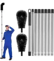 Gutter Cleaning Tools from The Ground, Rain Gutter Cleaning Brush with Pole