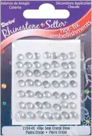 Rhinestone Setter Hot-Fix Glass Stones 5mm 49/Pkg Crystal