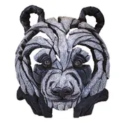 Edge Sculpture - Bust Panda - Stone Resin - Garden & Home Decor Sculpture