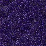 Silver-Lined Violet Dyed Miyuki Delica Beads 10/0 (DBM0610-TB)