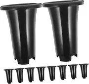 10pcs Durable Plastic Nursery Pots for Orchids Deep Garden Transplanting with Drainage for Outdoor and Indoor Gardening Stylish and Design