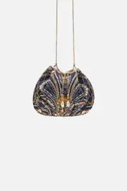 DRAWSTRING POUCH WITH CHAIN STRAP DANCE WITH THE DUKE
