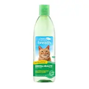 TropiClean Fresh Breath Dental Health Solution Water Additive For Cats (473ml bottle) | Dental Chews