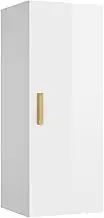 vidaXL Wall Cabinet Storage Shelf Wall Unit Living Room Bedroom Ledge Home Organiser Shelving Furniture High Gloss White Engineered Wood