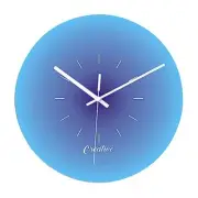 Wall Clocks 12inch Gradient Glass Wall Clock Silent Modern Analog Clock Batte...