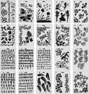 20Pcs Flower Stencil for Painting Drawing Templates Flower Butterfly Floral Temp
