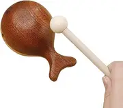 FmtwPhn Hand Percussion Instruments - Chinese Fish Wood Drum | Wooden Fish Drum Ornament Percussion Toy Instrument For Bookshelves Cabinets Meditation Women Men