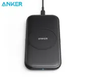 Anker Wireless Charger with USB-C 15W Metal PowerWave Fast Charging Qi-Certified