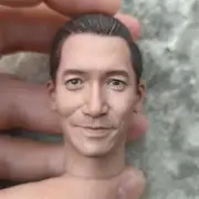 1/6 Tony Leung Chiu Wai Long Neck Smile Head Sculpt Fit 12'' Male Action Figure
