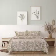 Ardor Boudoir Jasmine 250 Thread Count Elderberry Quilt Cover Set