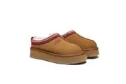 AUSTRALIAN SHEPHERD UGG Slippers Sheepskin Wool Ankle Platform Tazzy Ventus Chestnut