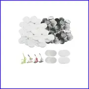 Complete 58mm Button Maker Supplies: 200 Sets of Metal & Plastic Components