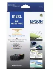 Epson 812XL Ink Value Pack High Capacity BRAND NEW GENUINE PRODUCT