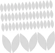 150PCS Petal Shape Self Adhesive Craft Mirror Tiles for DIY Wall and Tabletop Decoration Unique Decorative Mirror for Creative Projects