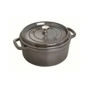Staub 18cm/1.7L Cast Iron Round Cocotte Pot w/ Lid Induction Cookware Graphite