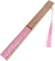 HAWILLOSCH Handheld Silk Fan Folding Fan for Women Men for Women Portable Elegant Random