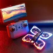 PJC S3 WiFi FPV with Dual Camera Optical Flow Hover Colorful Running LED Lights Circle Protection 2.4G 4CH 6-Axis Remote