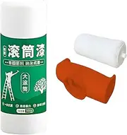 Paint Roller, Wall Brush, 21x10.5x8x3cm, Emulsion Applicator, Smooth Coating Tool, Oil-Based Formula, 500g White Paint, for Bathroom Exterior Interior Maintenance
