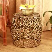 Branch And Lattice Pattern Garden Stool