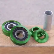 PROFILE RACING BMX AMERICAN BOTTOM BRACKET KIT GREEN 19mm SEALED BEARINGS