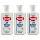 Alpecin Anti Dandruff Shampoo 3 X 200ml Medicinal Shampoo Concentrate