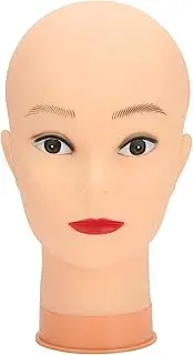 Wig Head Stand, Hat Wig Display Mannequin Head Hairpieces Stand Holder, Makeup Training Practice Manikin Head for Wig, Hat, Caps, Headdress (PVC simulation skin)