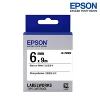 在飛比找蝦皮商城優惠-EPSON LK-2WBW 白底黑字 標籤帶 高黏性系列 (