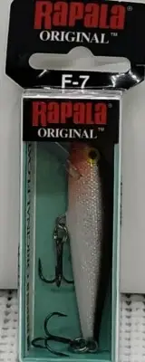Rapala Original Floating Fishing Lure - F-7 - Silver - 2 3/4" - 1/8 oz. (CA 4)