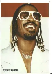 ⭕VTG, card pocket calendar 1985 STEVIE WONDER Portugal group music singer