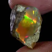 Enchant Ethiopian 13.20 Ct "Play-Of-Color" Fire Opal Raw/Rough Amazing Gemstone