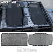 Sunshade Mesh Shade Bikini Top Cover for Jeep Wrangler 2018-2022 JL JLU 4 Doors