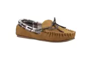 Cotswold Womens/Ladies Chatsworth Suede Moccasins (Tan) - UTFS10169