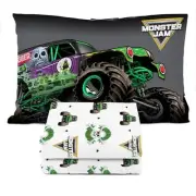 Monster Jam Grave Digger Toddler Sheet Set - 3 Piece Toddler Bedding Set