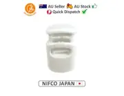 4x NIFCO Cord Lock Single Hole 5.1x10mm White Toggle Stopper All Plastic CL10WH