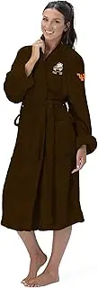 Northwest The Company Official NFL Cleveland Browns S/M Silk Touch Bath Robe with Number, Brown, 25" x 47", Brown, Small-Medium