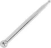 Trigger Point Massage Pen, Acupressure Bar Pain Silver Deep Tissue Massage Tool Stainless Steel for Home Salon Beauty