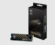 MSI SPATIUM M450 PCIe 4.0 NVMe M.2 1TB V1 SSD, PCIe Gen4, SEQUENTIAL READ up to 3400 MB/S, SEQUENTIAL WRITE 2400 MB/S, 5 Year Warranty