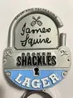Beer Tap Badge Decal Metal James Squire Broken Shackles NEW Top Topper