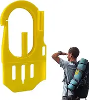 Multifunction Carabiner, 4 in 1 Hiking Tool with Grab Remover | Lightweight Quick Access Tool with Shovel, Tick Remover and Whistle