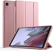 Magnetic Case for Samsung Galaxy Tab A8 10.5 inch 2021 Model (SM-X200/X205/X207), Auto Wake/Sleep Shockproof PU Leather TPU Back Shell Protective Stand Cover for Tab A8 10.5 (Rose Gold)