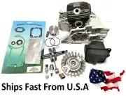 Cylinder kit For Stihl 044 ms440, 52mm + crankcase, gasket set Muffler Flywheel
