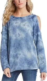 [Karen Kane] Womens Cold Shoulder Pullover Sweater