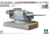 Takom 1:72 Scale Bismarck Turret 15cm SK C/28 Gun Bb II/Stb II