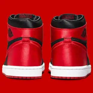 【NIKE 耐吉】休閒鞋 Air Jordan 1 High OG Satin Bred W 黑紅 緞面 女鞋 FD4810-061